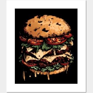 Big Hamburger Posters and Art